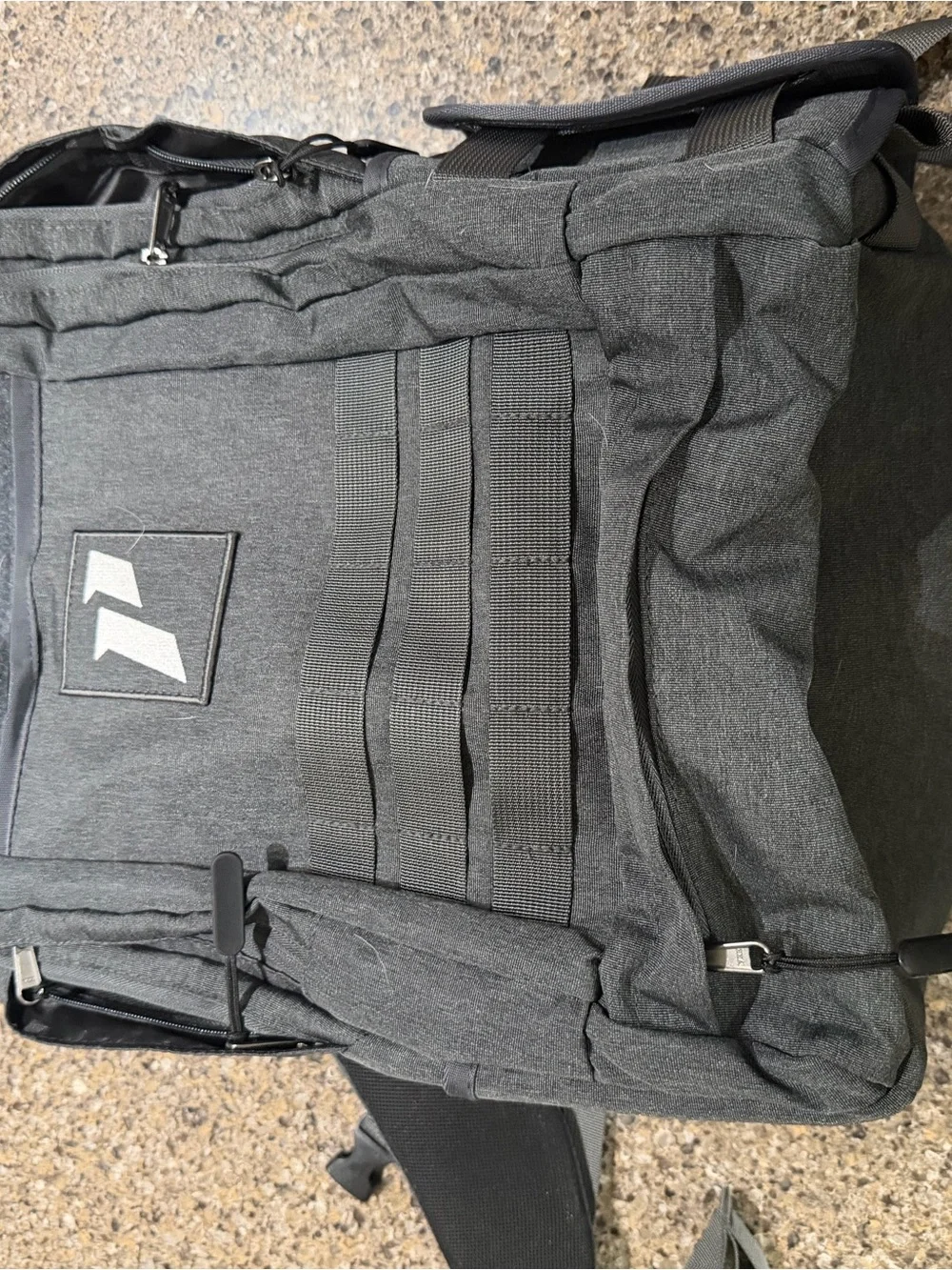 Women’s Dark Gray Tactical Roll-Top Backpack